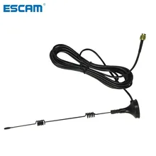 ESCAM Wifi антенный кабель-удлинитель 3 метра длинный диапазон 2,4G 3dbi усиленный сигнал передачи для беспроводных камер