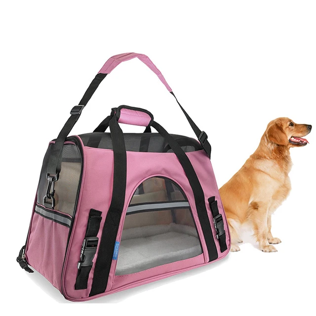 Portable Dog Travel Bag Pet Carrier Oxford And Breathable Mesh Portable Dog Travel Bag Pet Carrier Oxford And Breathable Mesh Cat Shoulder