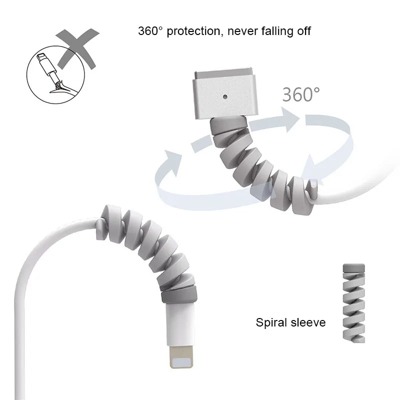 

Newly 4Pcs Cable Winder Biter Protector Saver Cover USB Charger Cables Holder Cord Accessories