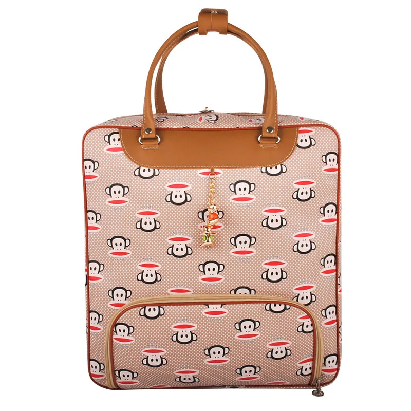Большая вместительная Женская дорожная сумка с принтом новая Дамский багаж из искусственной кожи водонепроницаемая сумка повседневные сумки