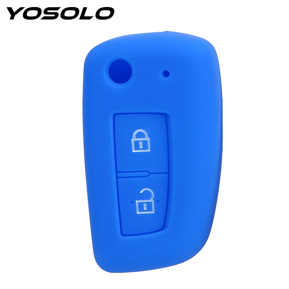

Car Key Silicone Case Key Bag Cover Protector Car-styling Auto Accessories Fob For Nissan TIIDA MURANO X-TRAIL 2 Buttons