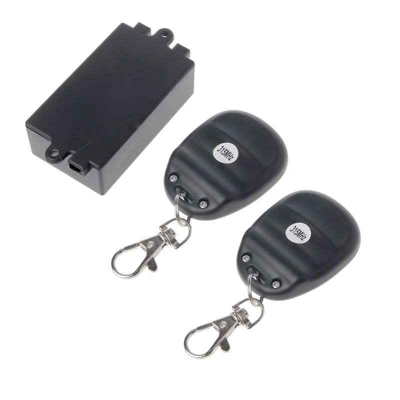 OOTDTY AC 220V 10A 315MHz беспроводной релейный пульт дистанционного управления переключатель приемник 2x светодиодный передатчик