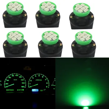 

WLJH 6pcs 6Colors W5W T10 Bulb Led Car Light 194 Indicator Instrument Dash Interior Door Reading Dome Vehicle Light Signal Lamp