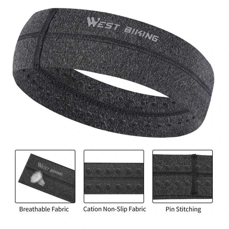 WEST BIKING Cycling Headwear Stretchy Sweatbands Sports Breathable Antiperspirant bands Unisex Tennis Running Cycling Headbands