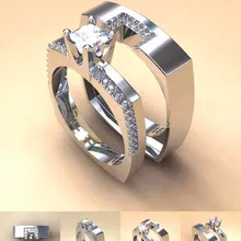 Роскошное женское кольцо с цирконием, серебряное кольцо с кристаллами, свадебные ювелирные изделия, обручальные кольца для женщин