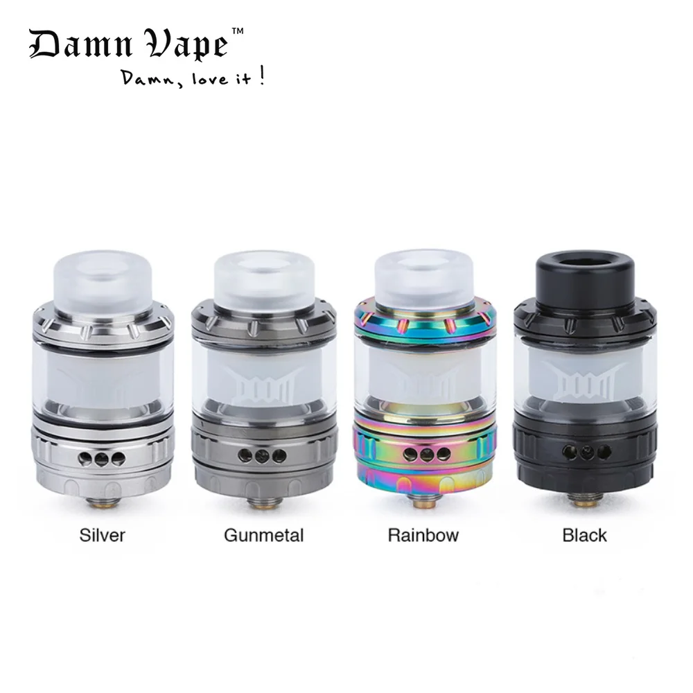 Новый оригинальный Damnvape Doom RTA 4 мл бак Vape испаритель 26 мм с 3D жидкостным потоком