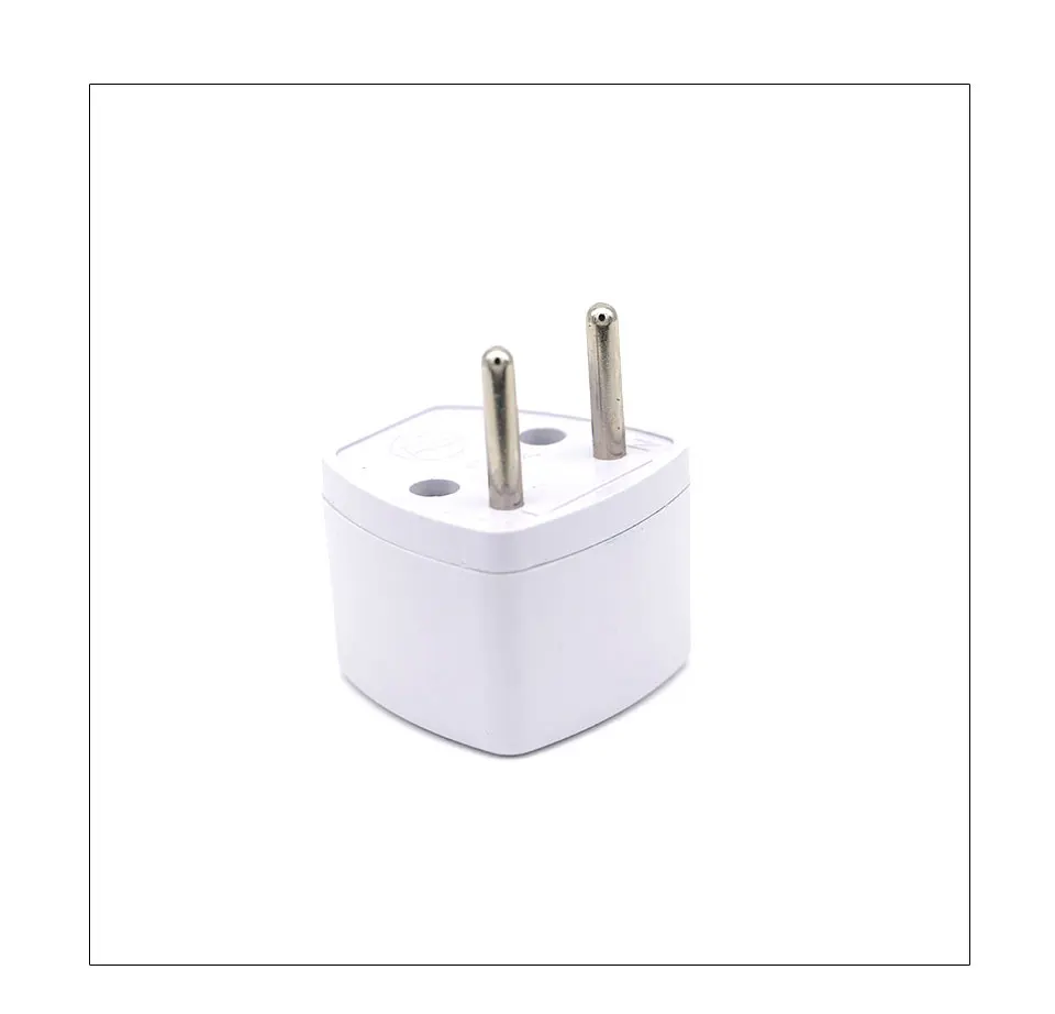 Universal EU Plug Europe Travel Wall Power Charger Outlet Adapter Converter 2 Round Socket Input Pin Plug Adapter Connector (4)