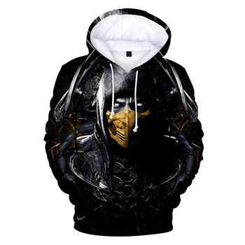 

2019 Hot Sale Mortal Kombat 11 Hoodies Men/Women Fashion Print Harajuku Hooded Sweatshirt Mortal Kombat 11Game streetwear Tops