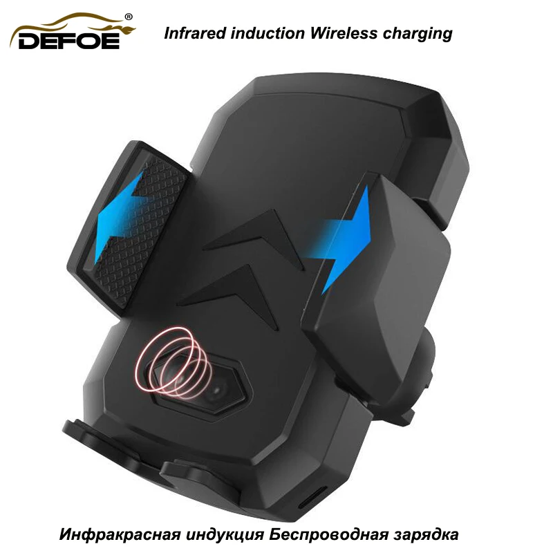 

Car Wireless Charger phone holder iPhone X/8/8Plus Samsung Intelligent Infrared Sensor Fast Wirless Charging Car Phone Holder