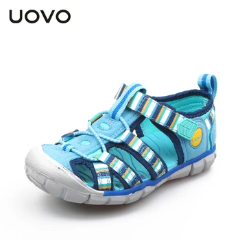 

UOVO Children Shoes Girls Sandals 2016 Summer Closed Toe Kids Shoes Boys Sandals Girls Shoes Chaussure Fille Cut-out Beach Shoes