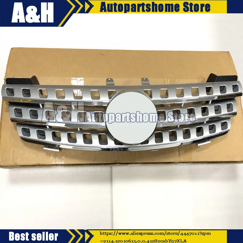 Для Mercedes-Benz W164 серебристый передняя решетка капота сетки ML350/ML450 2005-2008