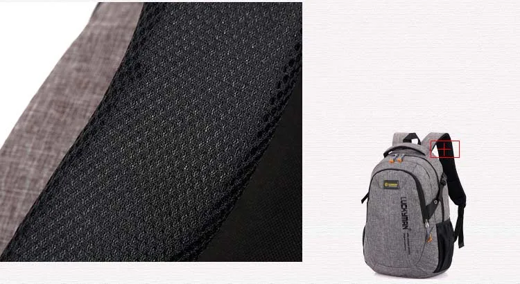 Рюкзак из ткани Оксфорд, большой интерфейс, повседневные дорожные сумки, водонепроницаемые Рюкзаки, Студенческая сумка для ноутбука, черный рюкзак