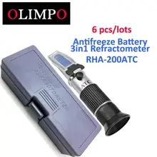 6 шт./лот Olimpo антифриз тестер RHA-200ATC Гликоля с ‘c Цельсия автомобиля bettery жидкости автомобильный тестер с Пластик коробка УВД