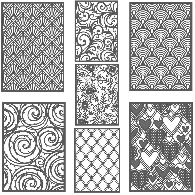 $2.97 Heart Swirls Hollow Frame  Metal Cutting Dies Stencils For DIY Scrapbooking Decoration Embossing Supplier Handcraft Die Cut