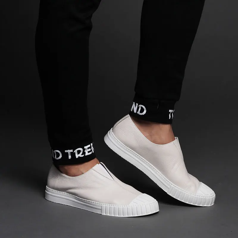 Respirant Automne Hommes Véritable Cuir Des Doux Casual Tout blanc Noir allumette Vache Conduite Chaussures Mocassins Printemps D'été De En gxOd0qpq