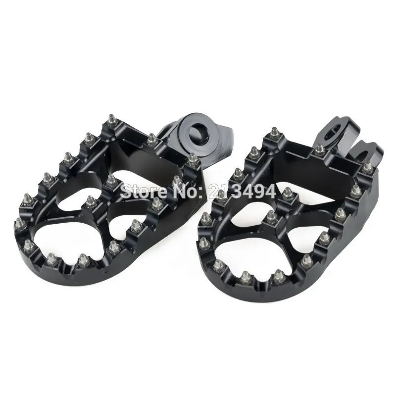 Black CNC Billet Wide Fat Foot Pegs For Suzuki RMX450Z 2010-2017 RMZ450 2008-2018 RMZ250 2010-2018 | Автомобили и мотоциклы
