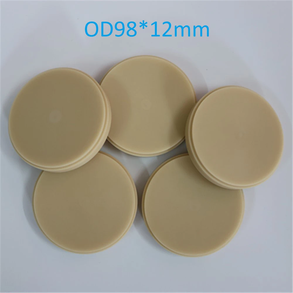 

10 Piece of OD98*12MM Dental Lab Materials PMMA Blocks Wieland System Dental PMMA Disk for Temporary Crowns