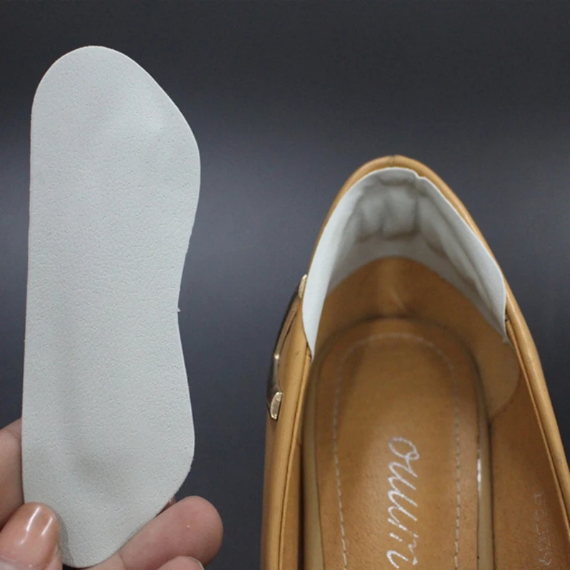 

1Pair Foot Care Soft Imitation Leather Heel Protectors Pain Back Heel Pad
