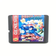 Mega Man Игра "The wily Wars" 16 бит карточная игра картридж для sega Mega Drive/Genesis system EUR/USA Shell