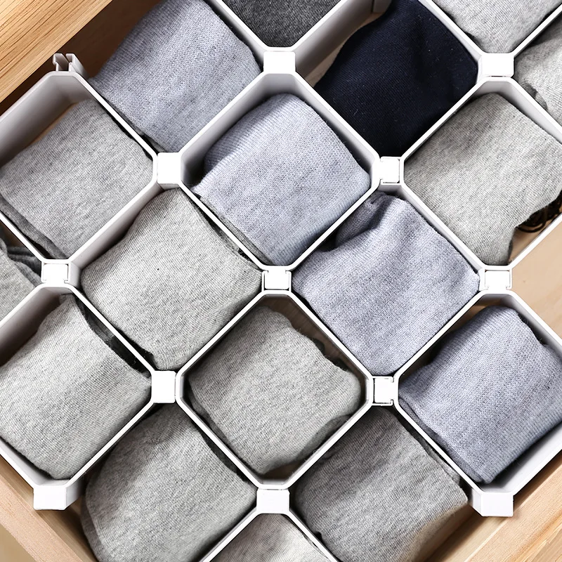 Luluhut 6 шт Регулируемый разделитель DIY Honeycomb Ящика Организатор Пластик ящик