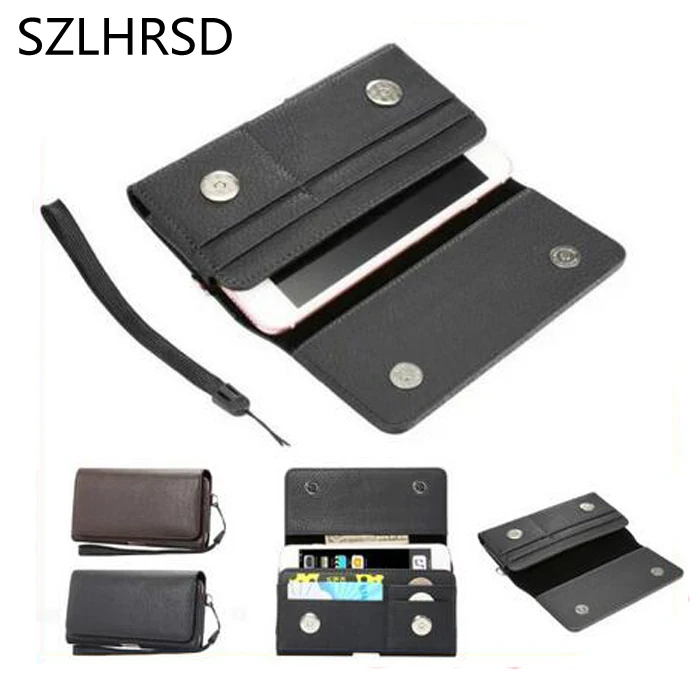 

SZLHRSD Holster Case For Bluboo S3 Cover Men Belt Clip Leather Pouch Waist Bag Phone Cover For AGM X2 SE Vernee X1 OnePlus 6