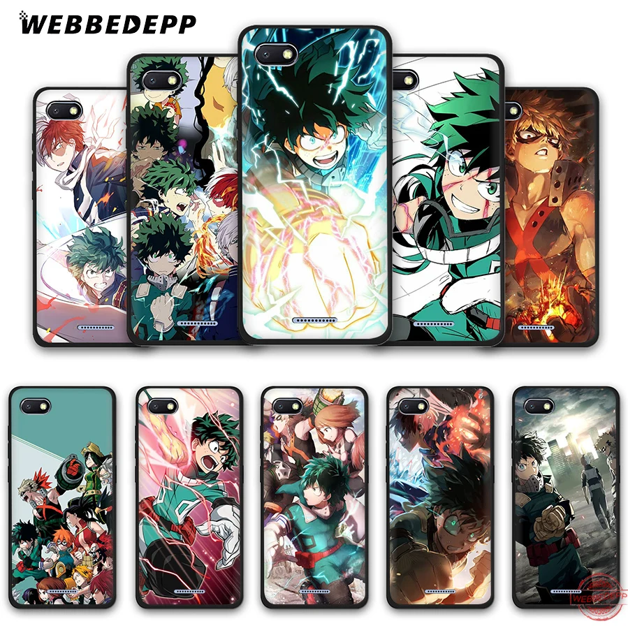 

WEBBEDEPP Boku No Hero Academia Soft Phone Case for Redmi Note 8 7 6 5 Pro 4A 5A 6A 4X 5 Plus S2 Go Cases