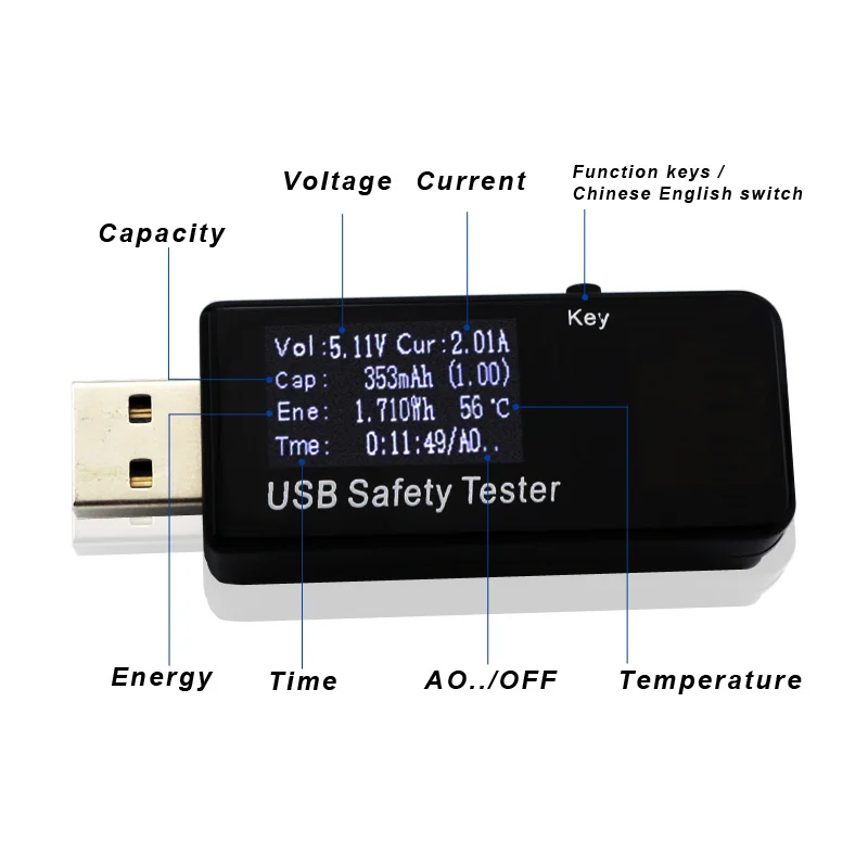 Цифровой диспплей 3 V-30 V usb-тестер напряжение тока зарядное устройство ёмкость доктор qc2.0/3,0 быстрое зарядное устройство power bank вольтметр