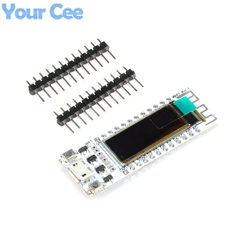 ESP8266 wifi чип 0,91 дюймов OLED CP2014 32Mb Flash ESP 8266 модуль Интернет вещей плата PCB для NodeMcu для Arduino IOT