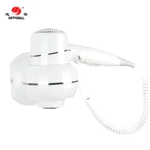 Фен профессиональной укладки Мощный настенный портативный не повредить волосы горячей и холодной windHotel для ванной дома барабан D155