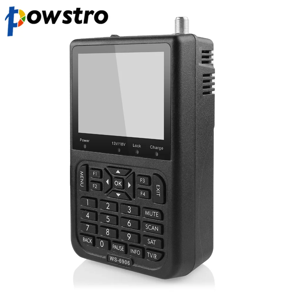 

Digital Satellite Signal Meter Finder WS-6906 DVB-S FTA Data AV OUT and AV IN Function with 3.5" LCD color display EU Plug