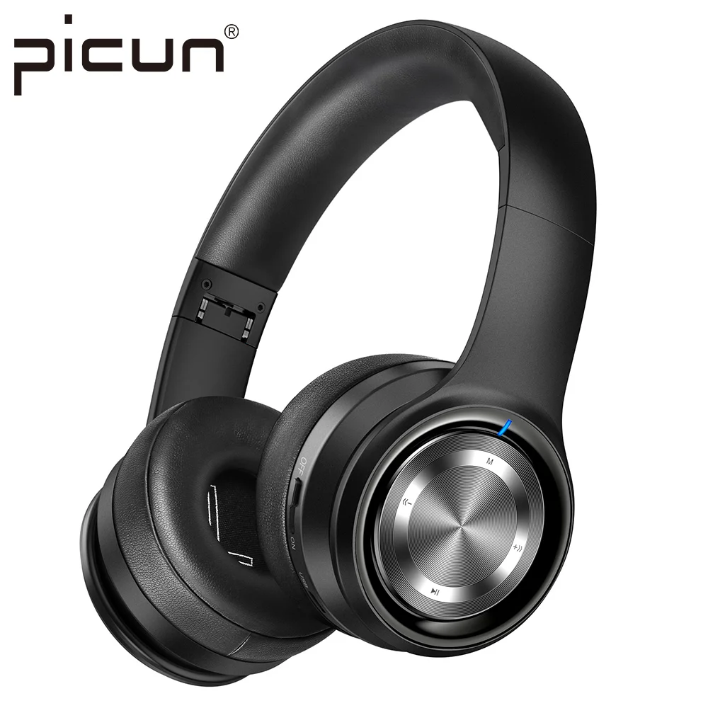

Picun P26 Bluetooth Big Headphones Hi-Fi Stereo Wireless Earphone Foldable Wired/Wireless TF Mode Headsets for Apple IPhone