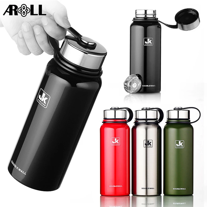 New Travel Thermos Bottle Vacuum Flask Portable 800ml 1000ml 1500ml