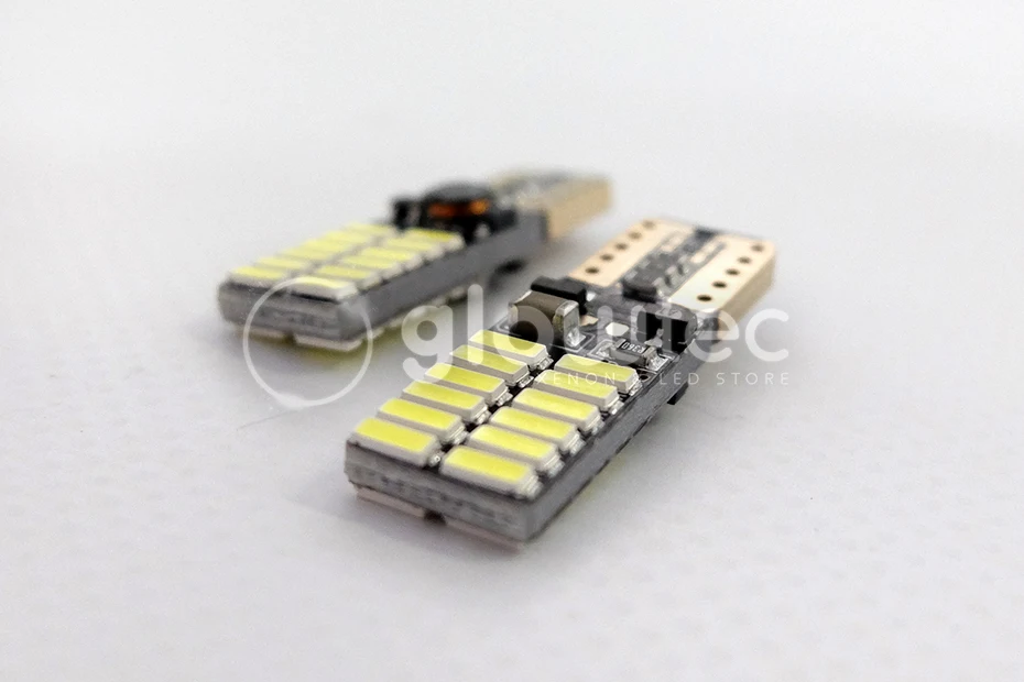 T10 24smd светодиодный светильник лампы автомобилей CANBUS Нет Ошибка 12V 24V супер яркий просвет лампа белый, красный, синий, фиолетовый, orange GLOWTEC