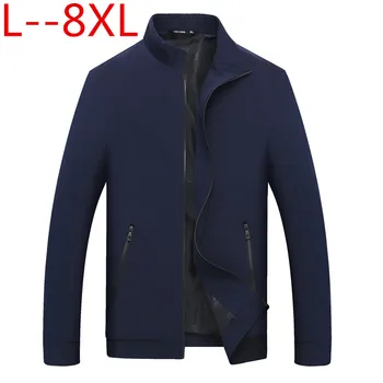 

Men's Jackets 2018 Men's New Casual Jacket High Quality Spring Regular Slim Jacket Coat For Male Wholesale PLUS SIZE 8XL 6XL 5XL