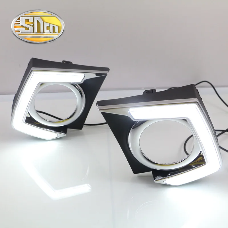 

With Auto Dimming Function!Car Accessories High Power LED Daytime Running Light DRL Lamp For Mitsubishi Triton L200 2015 2016