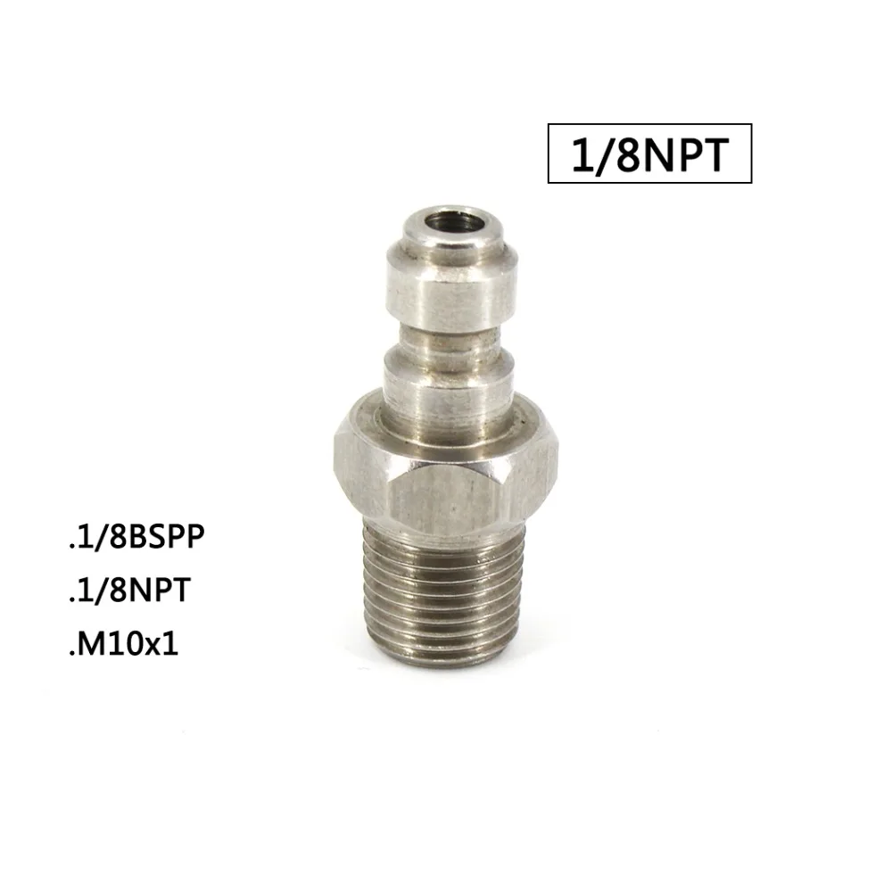 PCP Airforce Пейнтбол Пневматический 1/8NPT M10x1 1/8 BSPP 8MMM ale Plug высокое Давление быстрой смены навесного оборудования адаптер фитинги