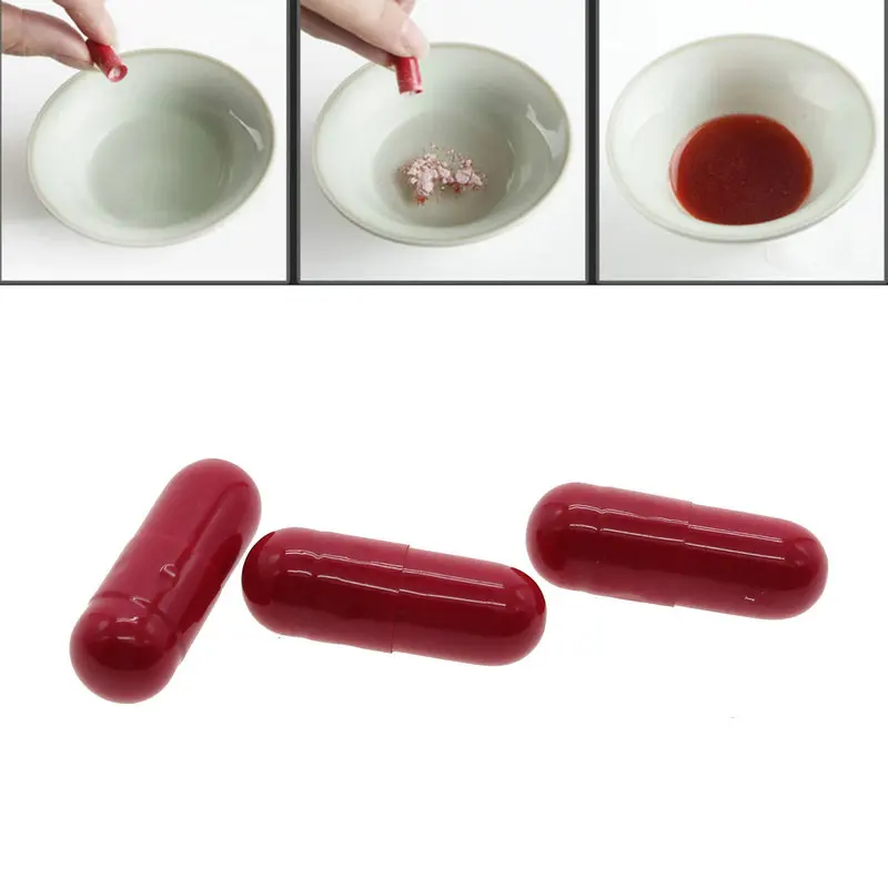 Funny 9Pcs Halloween Horror Gag Joke Party Costume Fake Blood Pill