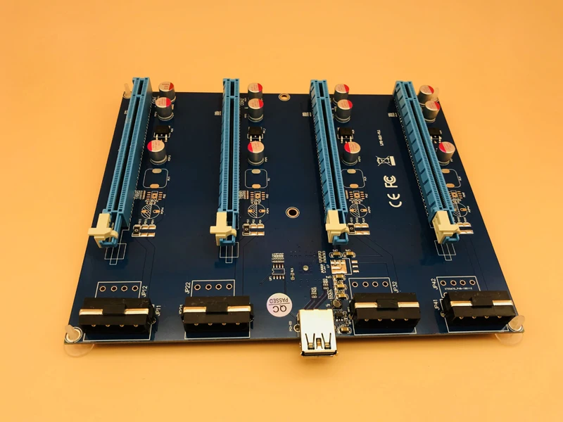 PCI-E 1x Комплект расширения PCI Express от 1 до 4 портов PCI Express переключатель мультипликатор концентратор Riser Card PCIE x1 до x16 адаптер для BTC Miner