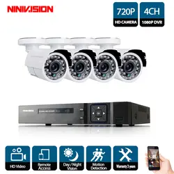 4CH 1080 P CCTV Системы видео Регистраторы 4 шт. 2000TVL охранных 1.0MP открытый Водонепроницаемый Ночное видение Камера наблюдения Наборы