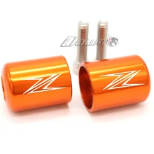 Для KAWASAKI Z1000 Z900 Z800 Z750R Z750S Z650 Z300 Z250 Ручки Бар заканчивается Кепки крышкой слайдер Аксессуары для мотоциклов ЧПУ