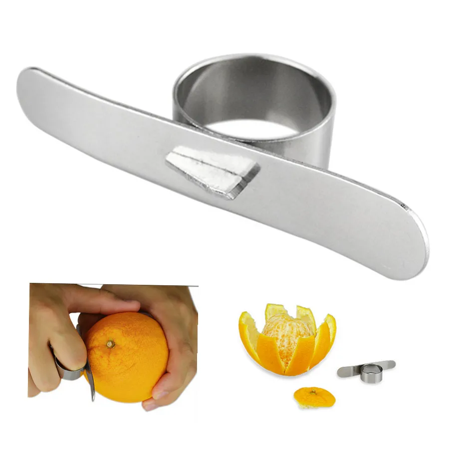 5 шт. Креативные кухонные приспособления инструменты для кухни мандарин Оранжевый Овощечистка для очистки пальчикового типа Cleverly открыть оранжевый пилинг оранжевое устройство
