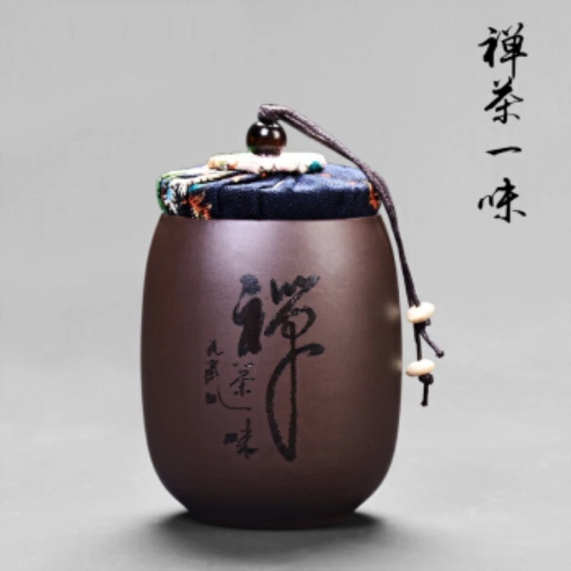 

Tea Caddies Purple Kung Fu Tea set jars Caddy Ceramic Sealed Jar Original Mine Set Purple Sand Box