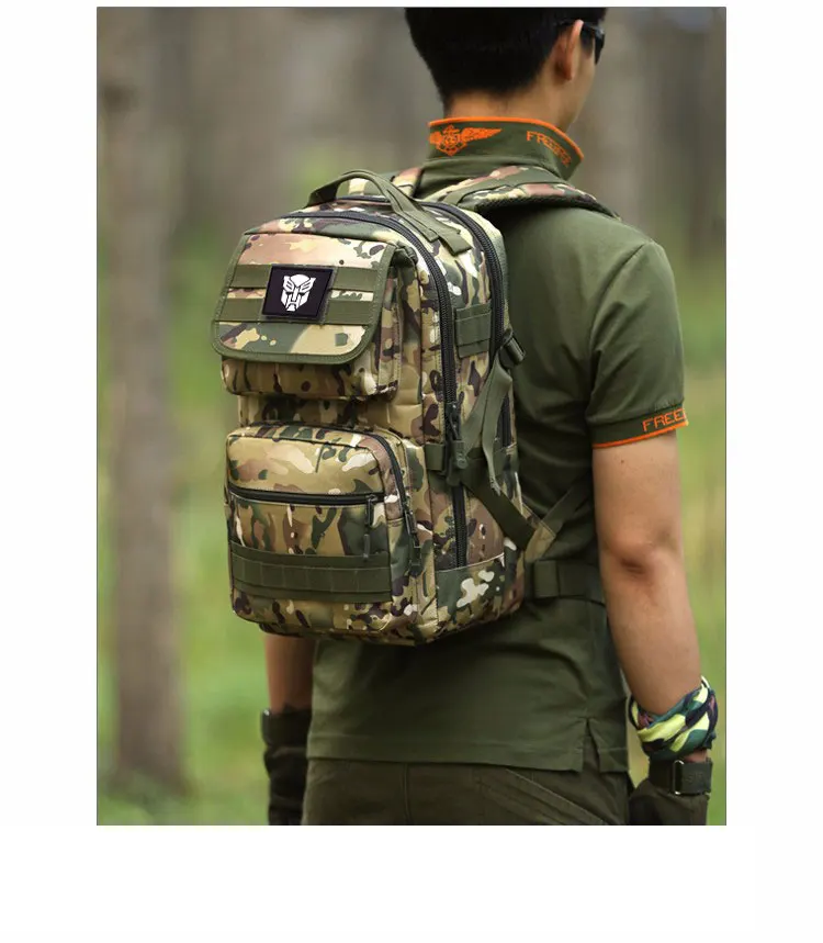 25L Military Tactical Backpack Male Multifunction Outdoor Army Camping Hiking Hunting Rucksack Backpack Tourist Sport Molle Bag