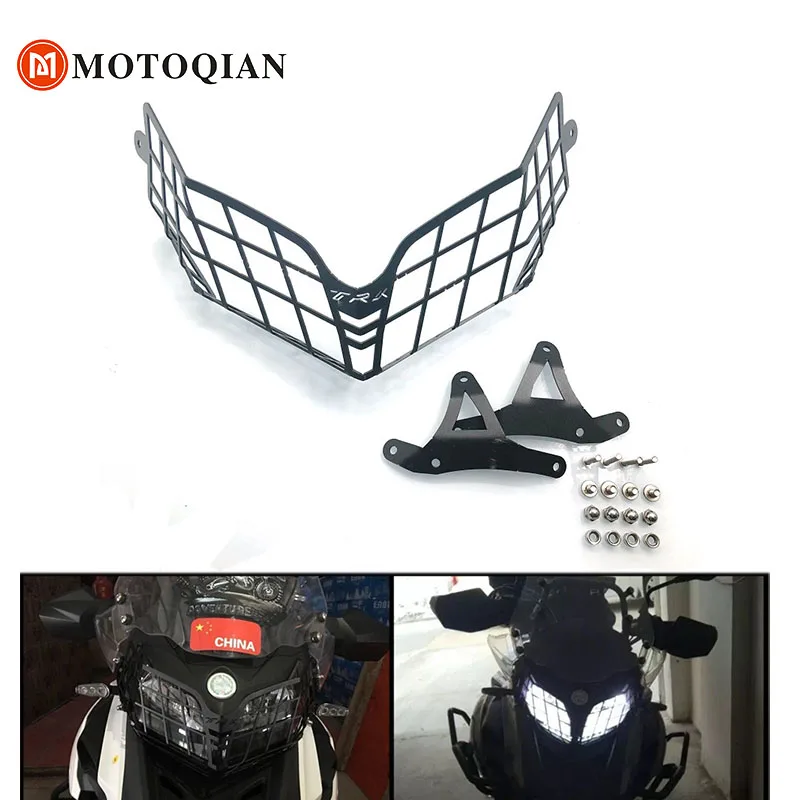 

For Benelli TRK502 Headlight Guard Protector Covers Grille Grill For Benelli TRK 502 Head Light Motorcycle Accessories Motorbike