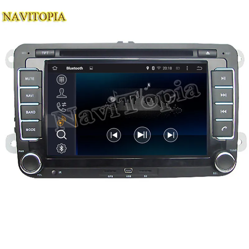 Flash Deal Ectwodvd Android 9.0 Car Multimedia DVD Player for VW CROSS GOLF/BLUE MOTION for SPORTLINE/BORA/AMAROK GPS Navigation 10