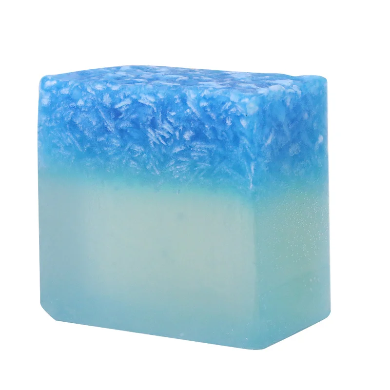 Синий Морской драгоценный камень эфирное масло мыло натуральное мыло ручной работы не стимулирующее глубокое чистое масло и контроль акне мыло TSLM1