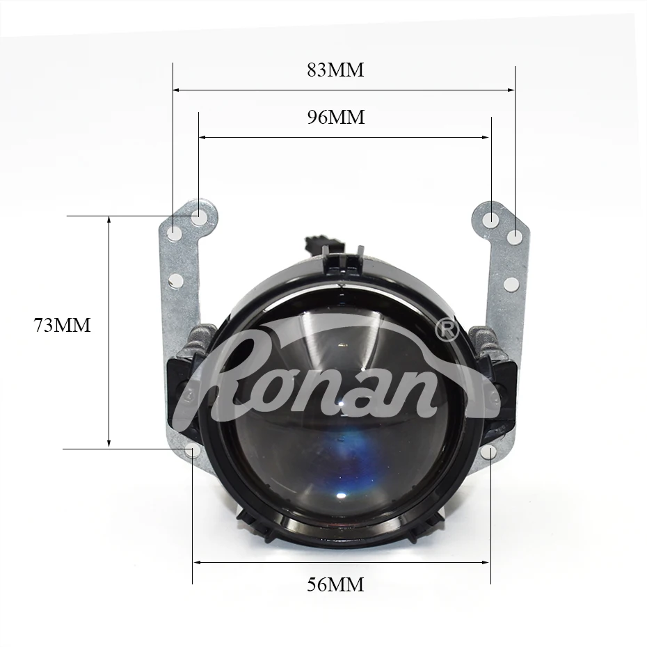 US $111.69 Ronan Upgrade mini Bi LED projector lens 6000K white for HL Q5 universal H1 H4 H7 headlight car styling install diy retrofit