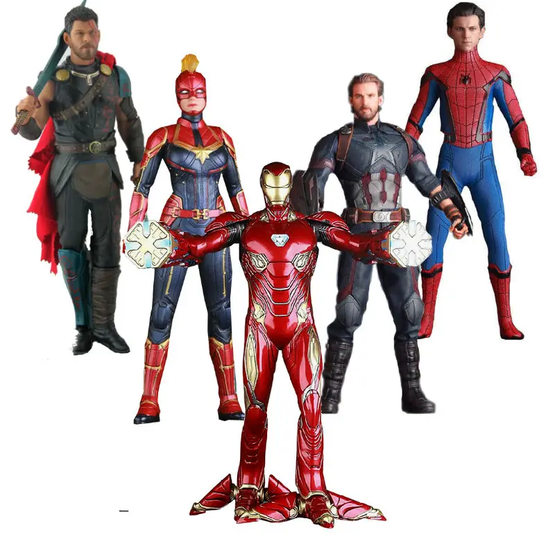 

Avengers 4 Endgame Iron Man MK50 Thanos Captain America Spiderman THOR 1/6 limited edition figure