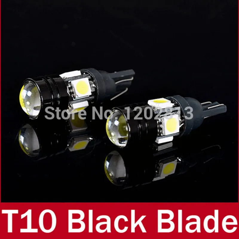 Spedizione Gratuita 4Pc Lens Led Smd W5W T10 Veilleuses Feux Position Odb Blanc Effet 12 V Turn Wedge Side Parking Number Bulb