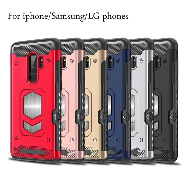 

For iphone XS Max XR X 8 7 6 Plus 5 Case Magnetic Car Holder Armor Cover For Samsung Galaxy S10E S10 S9 Plus S8 S7 Edge Note 8 9